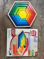 Houten regenboog puzzel, Ophalen of Verzenden, Zo goed als nieuw, Overige typen