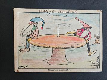 Oude Kabouter Draaimolen Ansichtkaart beschikbaar voor biedingen