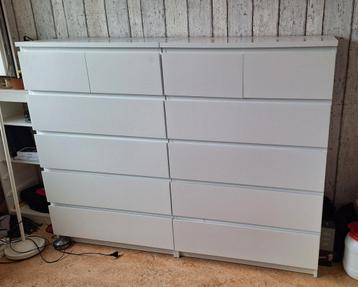 2x Malm ladenkast 
