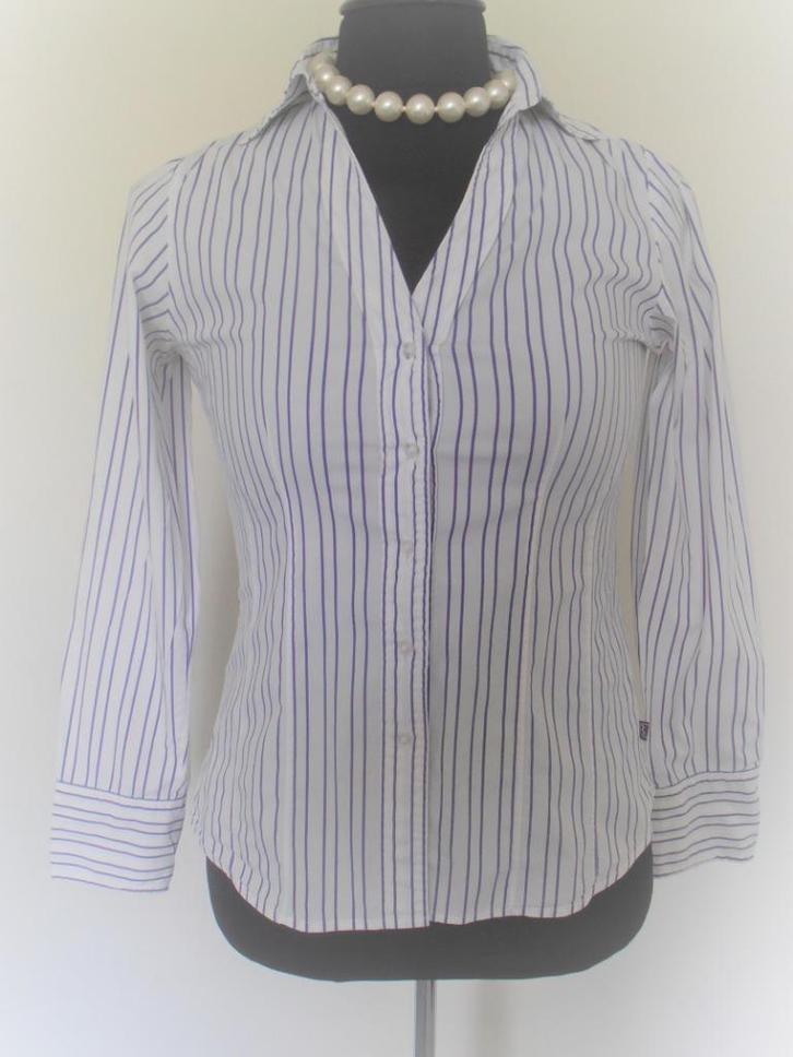 Bien Bleu - prachtige wit paarse blouse - 40, Kleding | Dames, Blouses en Tunieken, Zo goed als nieuw, Maat 38/40 (M), Paars, Verzenden