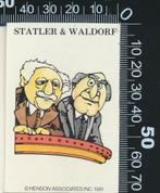 Sticker: The Muppets - Statler and Waldorf, Ophalen of Verzenden, Zo goed als nieuw, Bedrijf of Vereniging