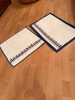 2 Boerenbont handdoeken en theedoeken, Ophalen of Verzenden, Zo goed als nieuw, Wit, Theedoek of Handdoek