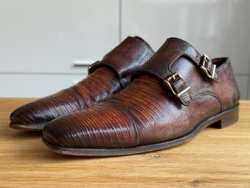 Magnanni gespschoenen | maat 39,5 | bruin leer beschikbaar voor biedingen
