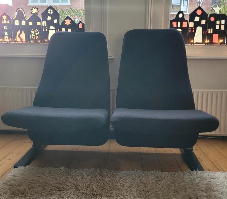 Artifort concorde F784,pierre paulin,design,vintage., Huis en Inrichting, Banken | Bankstellen, Gebruikt, Minder dan 150 cm, 75 tot 100 cm