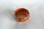 Vintage Armband Amber Bakeliet Rekbaar, Sieraden, Tassen en Uiterlijk, Antieke sieraden, Ophalen of Verzenden, Overige materialen