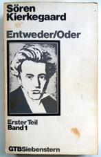 Søren Kierkegaard - Entweder/Oder (DUITSTALIG), Boeken, Ophalen of Verzenden, Gelezen, Fictie