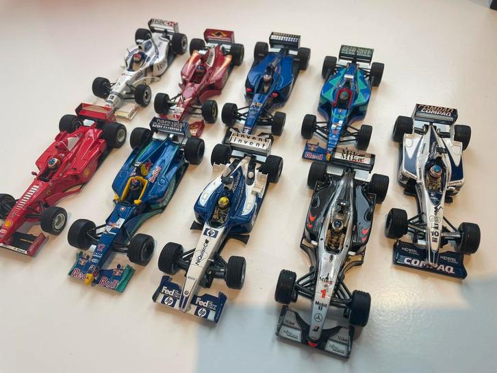 Set van 9 Minichamps Formule 1 modellen in schaal 1/43., Verzamelen, Automerken, Motoren en Formule 1, Zo goed als nieuw, Formule 1
