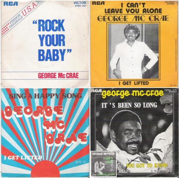 GEORGE McCRAE - PAKKET!, Cd's en Dvd's, Vinyl Singles, Zo goed als nieuw, Single, Pop, 7 inch, Ophalen of Verzenden