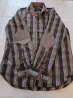 Cavallaro napoli blouse overhemd bruin 43 heren, Halswijdte 43/44 (XL), Cavallaro Napoli, Ophalen of Verzenden, Bruin