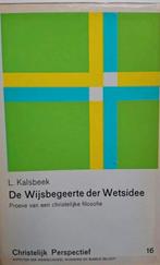 L. Kalsbeek - Proeve van een christelijke filosofie, Gelezen, Ophalen of Verzenden, L. Kalsbeek, Algemeen