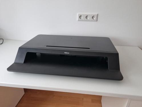 Fellowes Lotus LT zit-sta bureauverhoger, Huis en Inrichting, Bureaus, Gebruikt, In hoogte verstelbaar, Ophalen