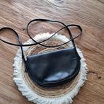 Vintage zwarte schoudertas/crossbody tas., Ophalen of Verzenden, Schoudertasje, Zo goed als nieuw, Zwart