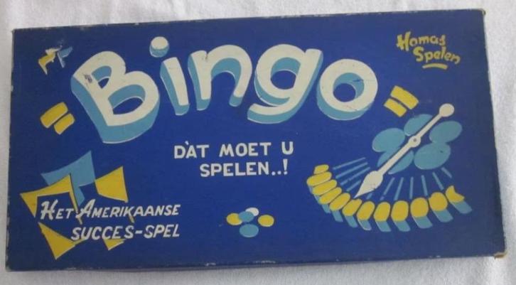 Vintage Bingo spel Homas spelen Assen., Antiek en Kunst, Antiek | Speelgoed, Ophalen of Verzenden