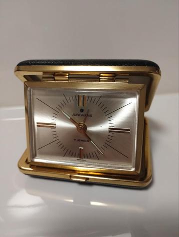 Vintage Junghans 7 jewels wekkerklokje reisklokje beschikbaar voor biedingen