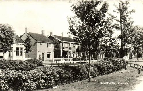 Bakkeveen, Centrum - gelopen, Verzamelen, Ansichtkaarten | Nederland, Gelopen, Overijssel, 1940 tot 1960, Ophalen of Verzenden