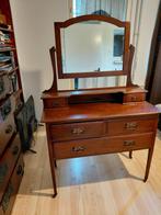 Vintage kaptafel met spiegel, Huis en Inrichting, Tafels | Kaptafels, Ophalen, Gebruikt, 100 tot 150 cm, Minder dan 100 cm