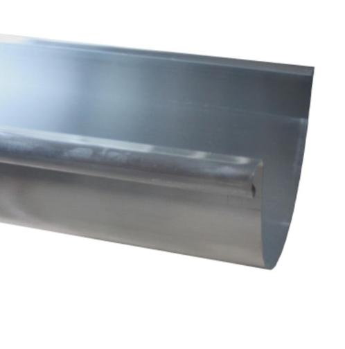 Halfronde dakgoot (mastgoot) voor een veranda, of kapschuur, Doe-het-zelf en Verbouw, Buizen en Afvoer, Nieuw, Dakgoot, Zink, 2 tot 4 meter