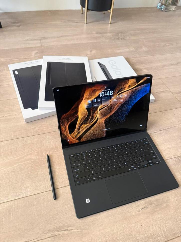 Samsung Galaxy Tab S8 Ultra 512GB + Extra’s, Computers en Software, Android Tablets, Zo goed als nieuw, Wi-Fi en Mobiel internet