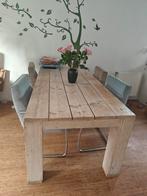 Steigerhouten eettafel 2 meter, Huis en Inrichting, Ophalen, 50 tot 100 cm, Zo goed als nieuw, 150 tot 200 cm