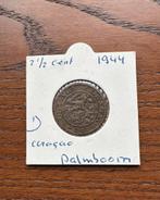 2,5 cent Curacao, Palmboom, 1944, Postzegels en Munten, Munten | Nederland, Ophalen of Verzenden, Koningin Wilhelmina, Overige waardes