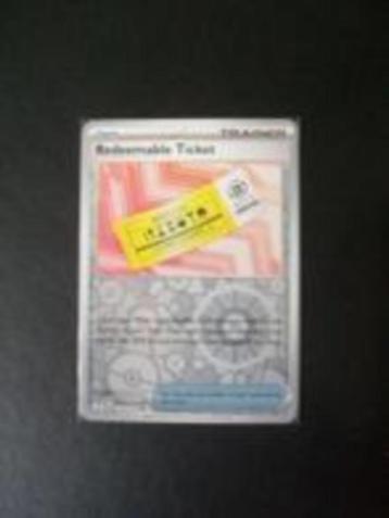 1279: Nieuwe Pokemon Kaart Holofoil REDEEMABLE TICKE 156/159 beschikbaar voor biedingen
