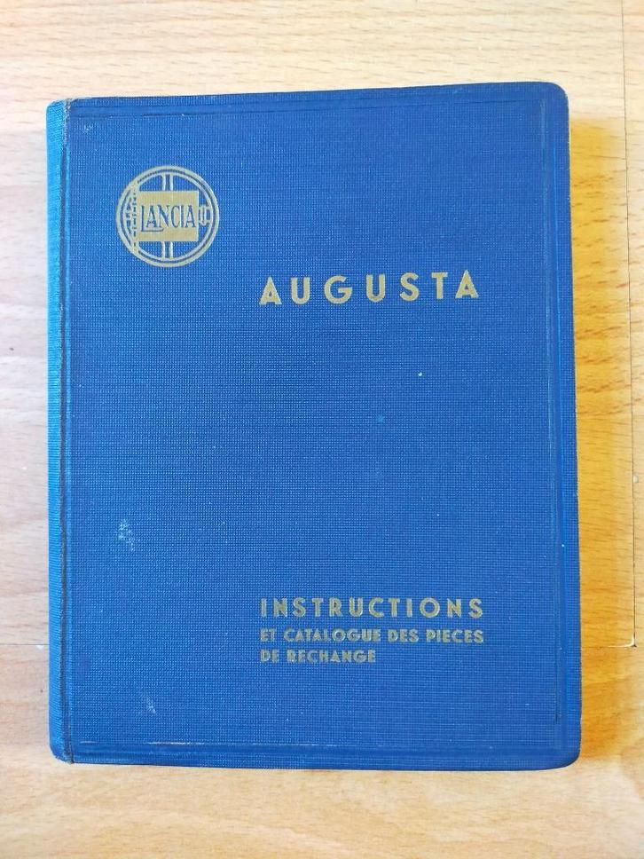 1933 Lancia Augusta - Instructie- & Onderdelenboekje, Auto diversen, Handleidingen en Instructieboekjes, Ophalen of Verzenden