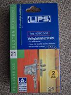 LIPS Veiligheidsbijzetslot  Type 5018C 2xGS (2 stuks), Verzenden, Nieuw, Rvs, Slot