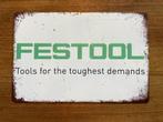Festool tools for toughest demands reclamebord (Old Look), Nieuw, Reclamebord, Ophalen of Verzenden