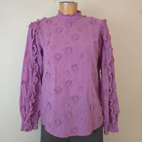 Fabienne chapot blouse 34 bloemen bohemian, Kleding | Dames, Tops, Zo goed als nieuw, Maat 34 (XS) of kleiner, Overige kleuren