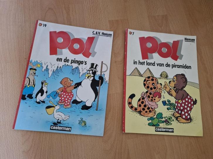 2 Stripboeken Pol, Pel and Pingo door Hansen, Boeken, Stripboeken, Gelezen, Meerdere stripboeken, Ophalen of Verzenden