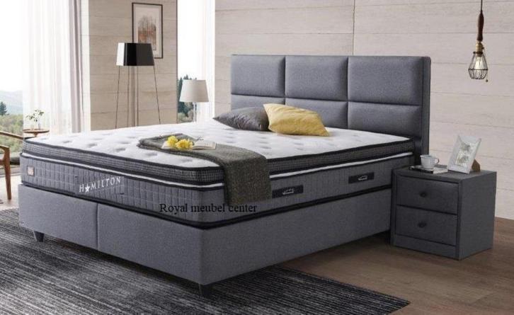 Opbergbed Baza Boxspring Hamilton TOP kwaliteit -AANBIEDING!, Huis en Inrichting, Slaapkamer | Boxsprings, Nieuw, Tweepersoons