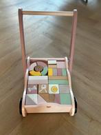 Little dutch blokkenwagen loopwagen roze, Ophalen, Gebruikt, Rij- of Hobbelspeelgoed