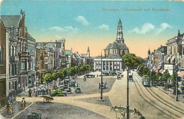 (300-127-011) Groningen Vischmarkt met Korenbeurs beschikbaar voor biedingen