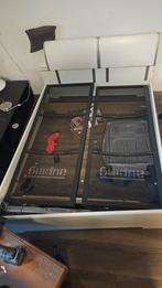 Auping spiraal 2x  achterwand en bed ombouw, Huis en Inrichting, 90 cm, Tweepersoons, Ophalen of Verzenden, Verstelbaar