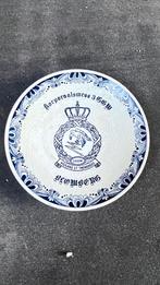 Delfts blauw bord 3 GELEIDE WAPEN GROEP BLOMBERG KORP. MESS, Ophalen of Verzenden, Landmacht, Nederland, Embleem of Badge