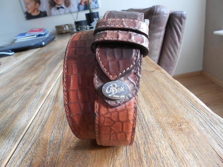 Kroko print riem (Belt) van Greve 110cm, Kleding | Heren, Riemen en Ceinturen, Zo goed als nieuw, Riem of Ceintuur, 105 tot 115 cm