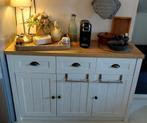 Jysk Marksel Dressoir - Wit/Hout, Ophalen, Zo goed als nieuw, 25 tot 50 cm, Overige houtsoorten