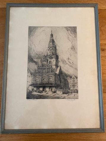 Ets Waag te Alkmaar - Pieter Hofman beschikbaar voor biedingen