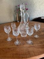 Kristallen karaf met 5 glazen, Ophalen of Verzenden