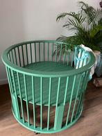 Bopita Box rond - 73 x 102 x 102 - groen geschilderd, Kinderen en Baby's, Boxen, Ophalen, Gebruikt, Rond, In hoogte verstelbaar