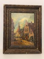 Klassiek dorpsgezicht | Nederlandse school | 1880-1930, Antiek en Kunst, Kunst | Schilderijen | Klassiek, Ophalen