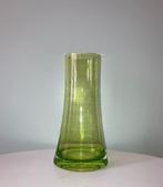 Vintage groene glazen vaas leerdam  ., Antiek en Kunst, Ophalen of Verzenden