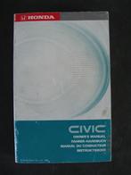 Instructieboek honda civic (0185), Ophalen of Verzenden, Gelezen, Overige onderwerpen