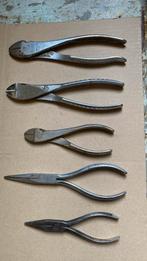 Diverse tangen, 5stuks waarvan 3 piano kniptangen, Doe-het-zelf en Verbouw, Ophalen of Verzenden, Gebruikt