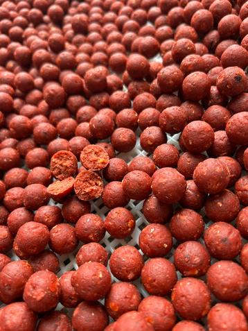 Spicey strawberry fish boilies beschikbaar voor biedingen