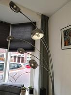 Zilverkleurige dimbare booglamp, Huis en Inrichting, Lampen | Hanglampen, Ophalen, Zo goed als nieuw, 75 cm of meer