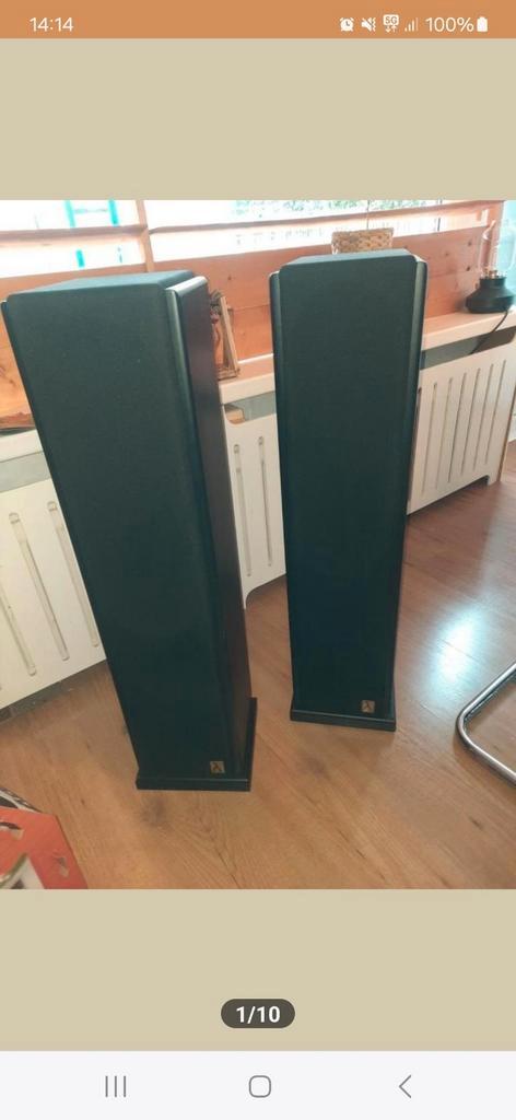 Lambda Jade Saffier Kwarts speakers zuilspeakers, Audio, Tv en Foto, Luidsprekers, Gebruikt, Front, Rear of Stereo speakers, 60 tot 120 watt