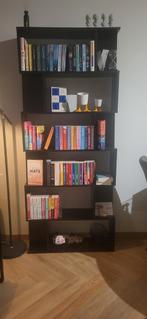 Mooie zwarte boekenkast, Huis en Inrichting, Kasten | Boekenkasten, Ophalen, Gebruikt, 50 tot 100 cm, 150 tot 200 cm