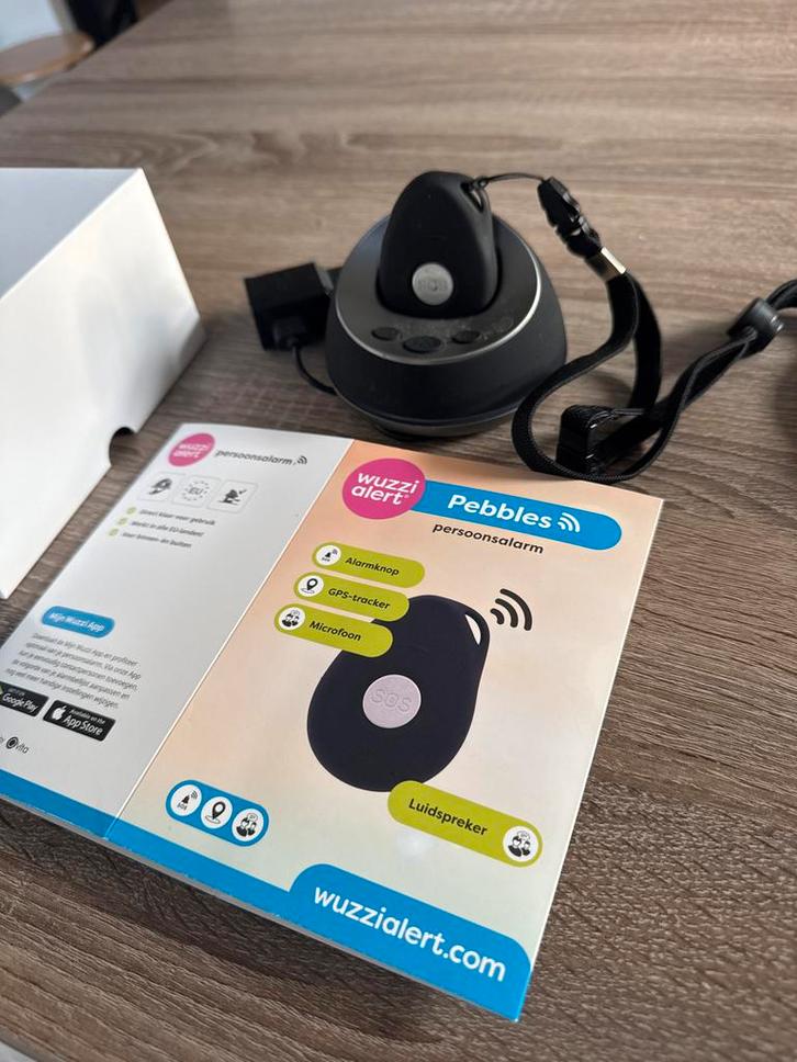 Wuzzialert Pebbles SOS Alarmknop, Computers en Software, Headsets, Gebruikt, Ophalen of Verzenden