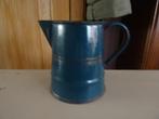 Oud blauw emaille melkkannetje, Antiek en Kunst, Antiek | Emaille, Ophalen